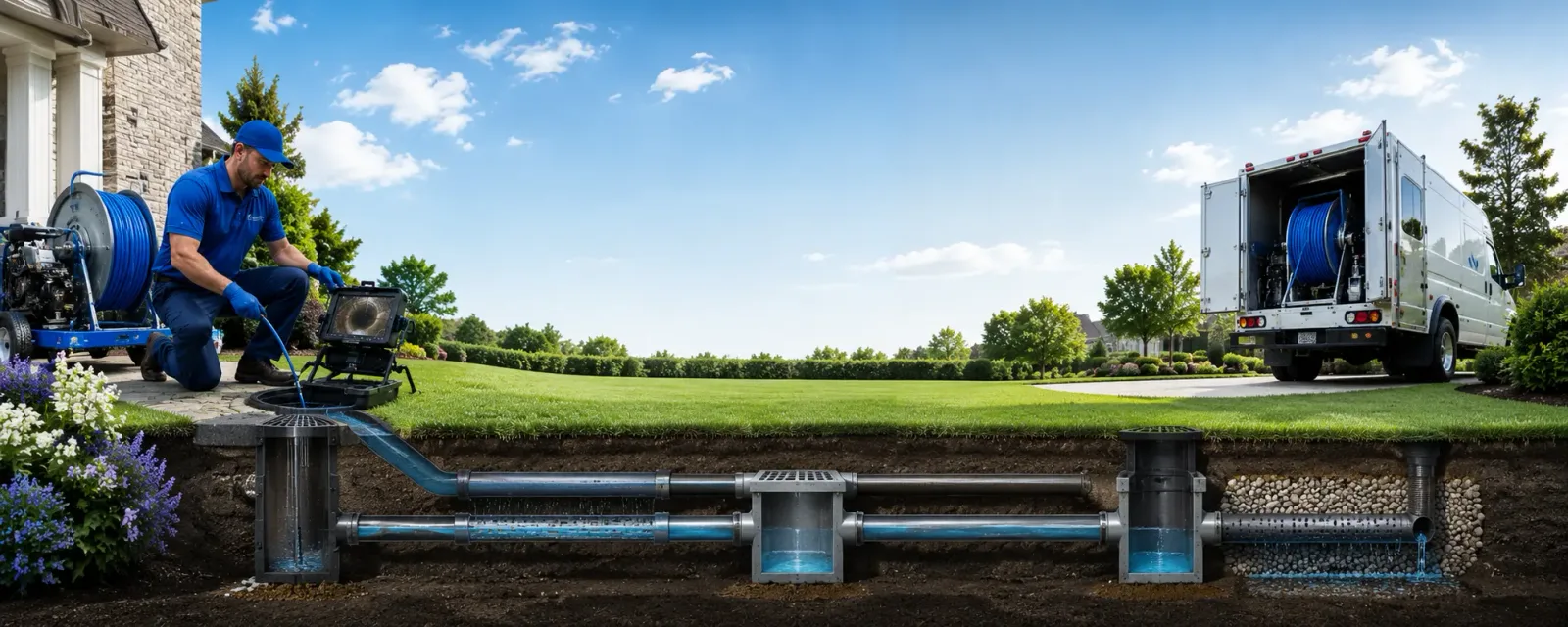 Outdoor drain cleaning information for Dearborn, MO